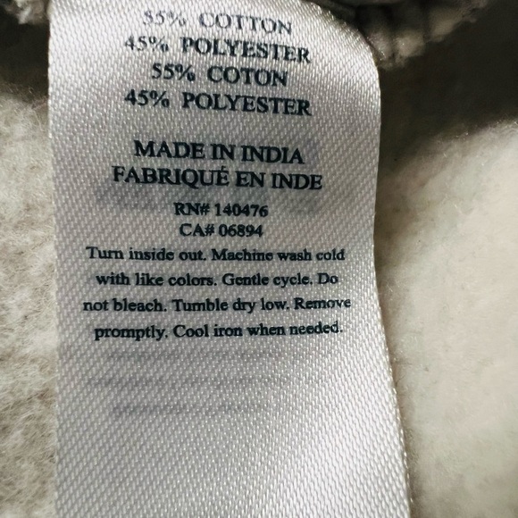 FAHERTY WOMEN’S GRAY LOVE SWEATSHIRT WITH EMBROIDERY SIZE XS - Picture 6 of 12